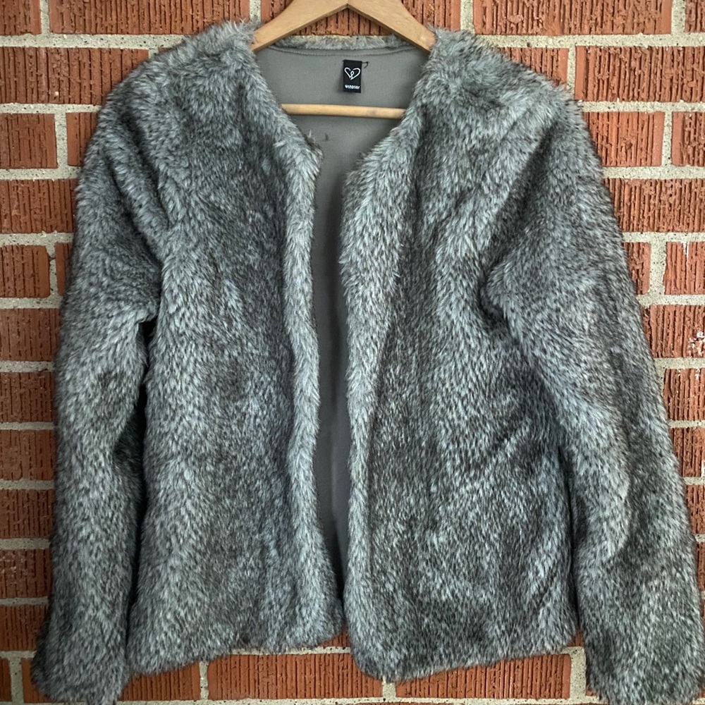 Faux fur jacket